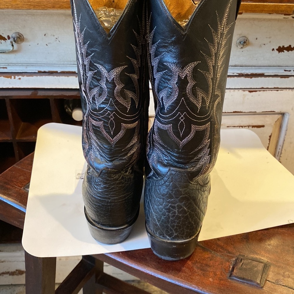 Tony Lama Black Pampas VM2995 size 9.5 EE - Picture 4 of 10